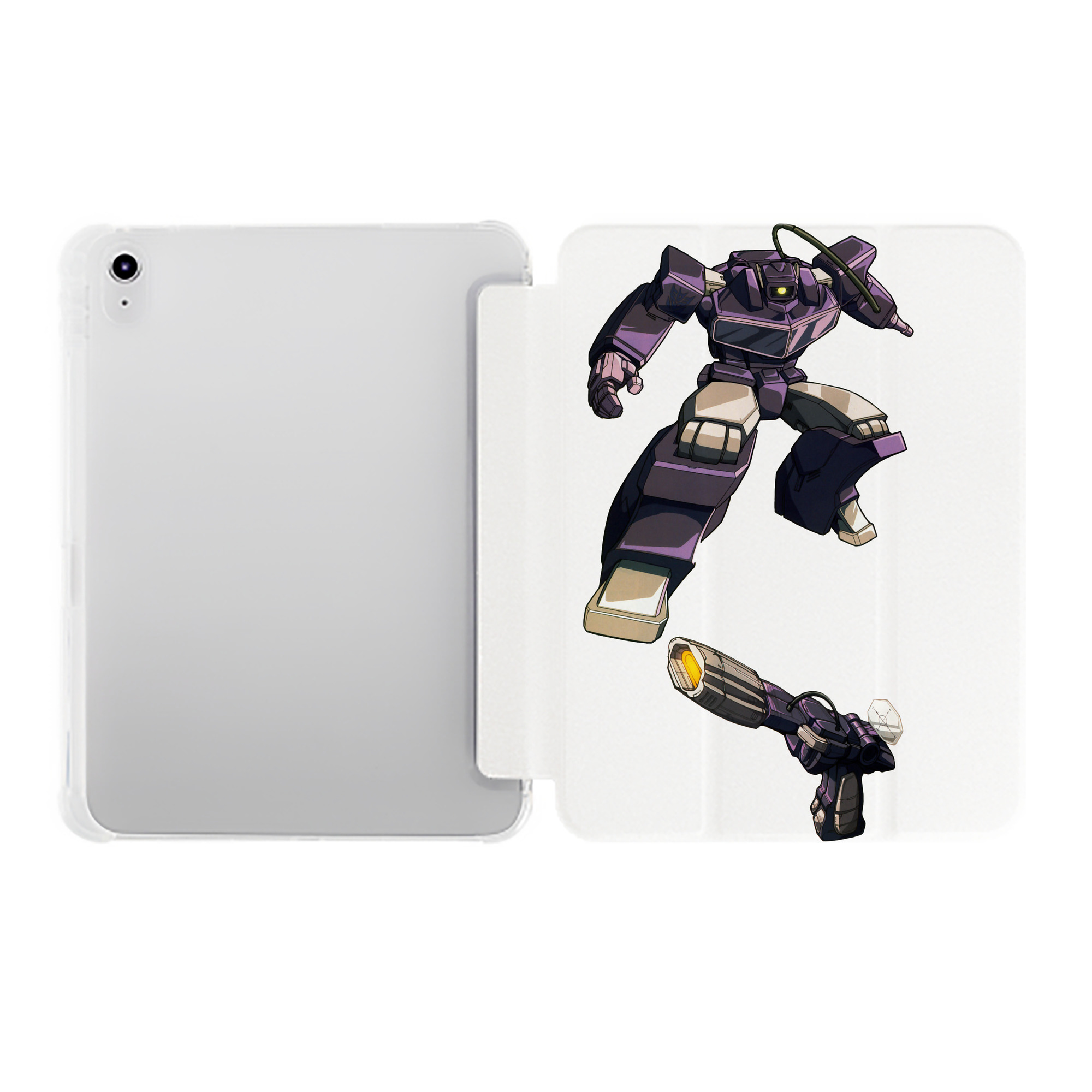 （画像用）  IPad ケース ペン収納付き 三つ折りスタンド PUレザー×シリコン 対応機種9.5/10.5/10.9インチ